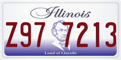 IL license plate Z977213