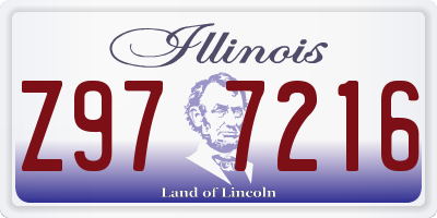 IL license plate Z977216