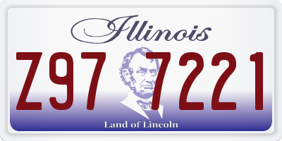 IL license plate Z977221