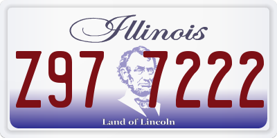 IL license plate Z977222