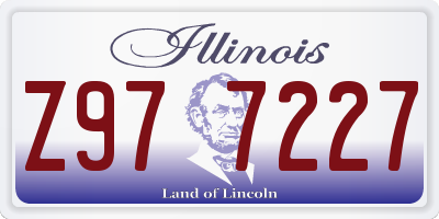 IL license plate Z977227