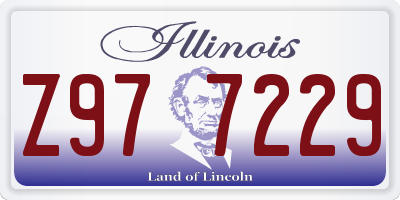 IL license plate Z977229