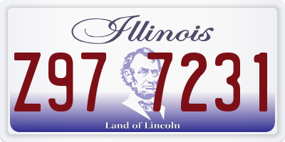 IL license plate Z977231