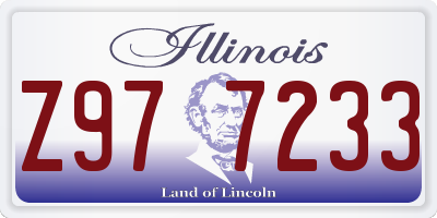 IL license plate Z977233