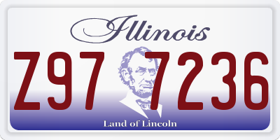 IL license plate Z977236