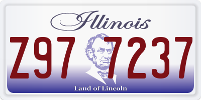 IL license plate Z977237