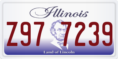 IL license plate Z977239