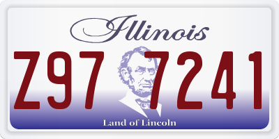 IL license plate Z977241