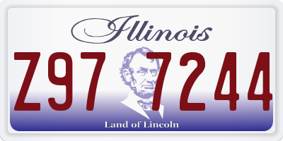 IL license plate Z977244