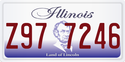 IL license plate Z977246