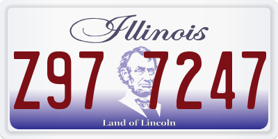 IL license plate Z977247