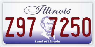 IL license plate Z977250