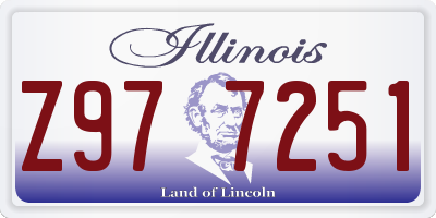 IL license plate Z977251