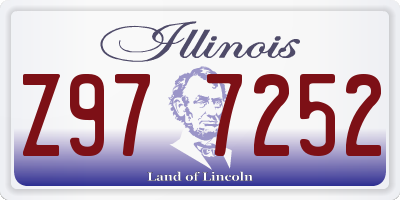 IL license plate Z977252