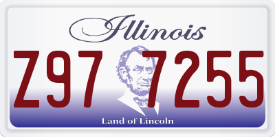 IL license plate Z977255