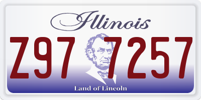 IL license plate Z977257