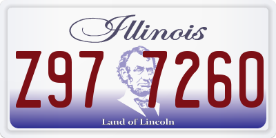 IL license plate Z977260