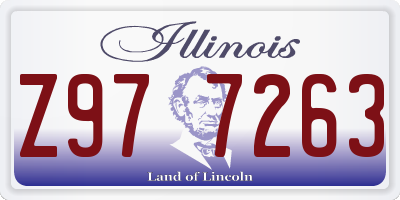 IL license plate Z977263