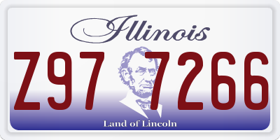 IL license plate Z977266