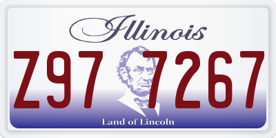 IL license plate Z977267