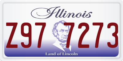 IL license plate Z977273