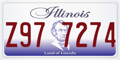 IL license plate Z977274