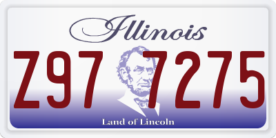 IL license plate Z977275