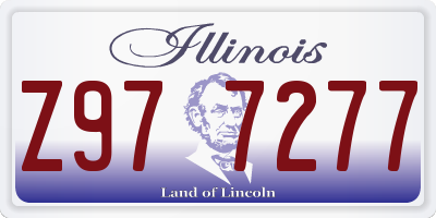 IL license plate Z977277