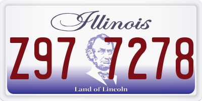 IL license plate Z977278