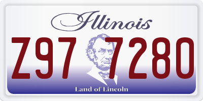 IL license plate Z977280