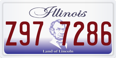 IL license plate Z977286