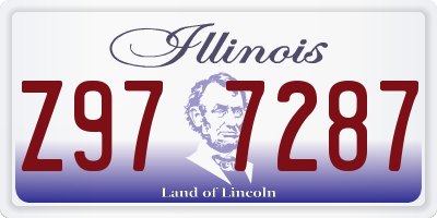 IL license plate Z977287