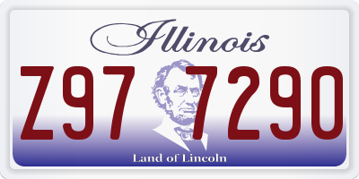 IL license plate Z977290