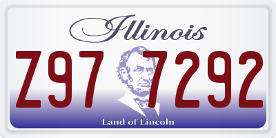 IL license plate Z977292
