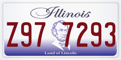 IL license plate Z977293