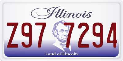 IL license plate Z977294