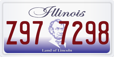 IL license plate Z977298