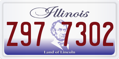 IL license plate Z977302
