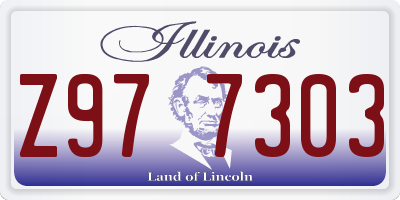 IL license plate Z977303