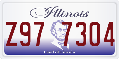 IL license plate Z977304