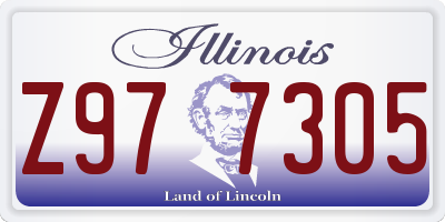 IL license plate Z977305