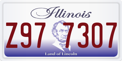 IL license plate Z977307