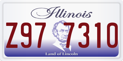 IL license plate Z977310
