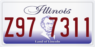 IL license plate Z977311