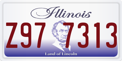 IL license plate Z977313
