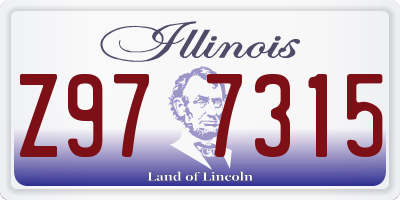 IL license plate Z977315