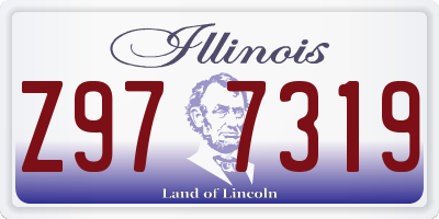 IL license plate Z977319