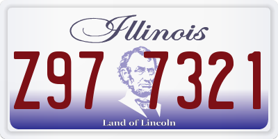 IL license plate Z977321