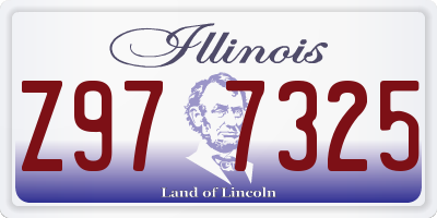 IL license plate Z977325