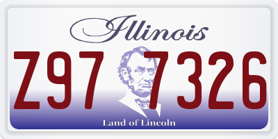 IL license plate Z977326